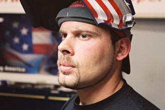 Paul Teutul Jr. from American Chopper's early days. The series pilot, Jet Bike, premiered in September 2002, if you can believe it.