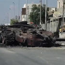 A blown out tank in Aleppo during the Syrian civil war, October 6, 2012.
Watch