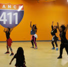The kids rehearse at their studio.