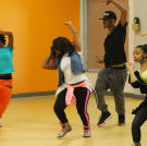 The kids give it all their during rehearsal at their dance studio.
