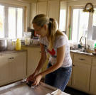 Iva was anxious to see her old friends and to share her LA experiences -- good and bad -- with a special confidante. She also confessed that she wanted to leave the Amish to be with Sam. In her family's kitchen, Iva did her best to apply the cooking skills she learned in English kitchens, but there was only so much she could do without electricity to speed the baking process along.