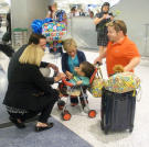 Welcome to Houston, Will! Meet Grandma and Grandpa, Jen's parents were so excited to meet their first grandchild. |