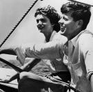 A young John and Jackie enjoy a day on the water.