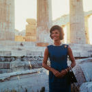 Jackie tours the Acropolis during a visit to Greece.