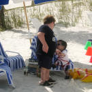 Little Couple at the beach with William.