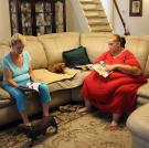 Tara and her mother discuss her weight-loss to date. When Tara stopped being dishonest with herself about her inactivity and food intake, that's when the pounds started to drop off.