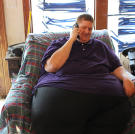 James makes plans on the phone with his girlfriend, Summer. They met on an internet dating site; Summer is a gastric bypass patient just like James.