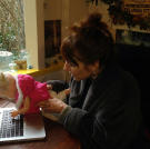 Cat thinks her life is more fun when her doll Volo is around.