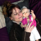 Cat and her doll Volo have been together for eight years.
