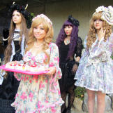 Emily's dolly friends arrive for the tea party.