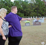 James visits the cemetery where his father and sister are buried. Losing them was devastating for James and his mother. He can't bear the thought of dying and leaving his mother completely alone.