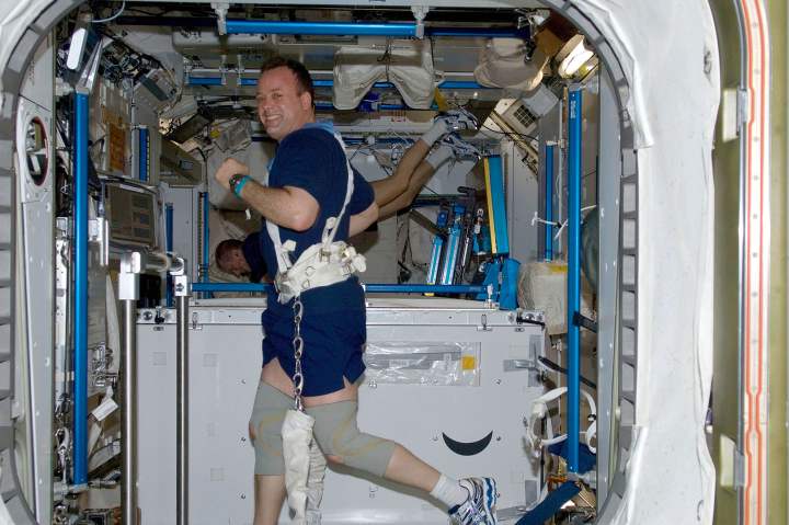 Astronauts lose bone density over long missions.
