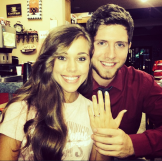 Jessa is beyond thrilled to show off her sparkly engagement ring from Ben.