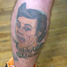 Before: Joseph's Ace Ventura tattoo