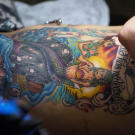 After: Ney Ney's new tattoo expertly done by