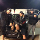 Shawn Ellington (a.k.a. Murder Nova, Justin Shearer (a.k.a. Big Chief) and Tyler Priddy (a.k.a. Flip) get ready to play a practical joke.