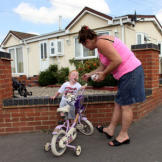 Margaret McCarthy and son Dan live on Dale Farm, the United Kingdom's largest Romany gypsy and Irish traveller settlement.