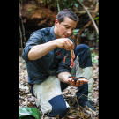 Always move through dense jungle with a machete or stick leading the way. As Bear demonstrates, this keeps your hands safe from nasty surprises like snakes and spiders.