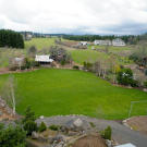 View of the soccer field and the grounds.