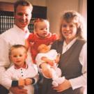 The young family with their pack of three.