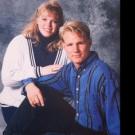 Janelle and Kody strike a pose in their younger days.