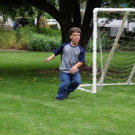 Zach Roloff, the other twin boy, plays soccer on the family practice field. Even though he is the only one of the four children that is a little person, Zach can teach everyone a thing or two about soccer.