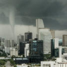 Tornadoes are some of the most incredibly violent storms on Earth, and they can strike anywhere -- even in large cities. This twister hit downtown Miami in 1997. Luckily, it caused only minor damage, but photos of the storm have made it famous.