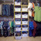 After the laundry we have to organize the closet