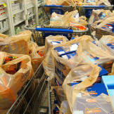 The final haul is tallied and bagged for the taking!