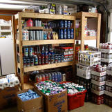 Take a peek at Nathan's pantry of groceries.
