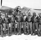 A group of aviators from the famous Tuskegee 99th Fighter Squadron who distinguished themselves from bases in North Africa and Italy. Bomber crews were thankful to have the "Red-Tail Angels" escort them on dangerous missions into Germany and Central Europe.