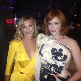 Kari with Mad Men's Christina Hendricks
