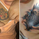 Megan transformed Nelson's little devil into a soaring eagle.