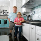 Bill and Jen in their new kitchen!