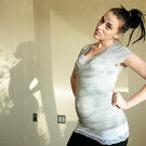 Mellie shows a cheerful face -- even in the throes of morning sickness!