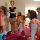 Sara Snow comes to the Gosselin house to teach the kids how to be green. Now it's time to have a lights out drill!