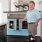 Even the oven was customized. Now they're ready to entertain!