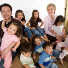 With this many children it can be tough to get a good picture taken.