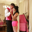 Mellie's Barbie-worthy wedding dress converts into a hot mini so she can dance at her wedding reception.