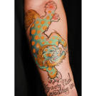 Jason's finished tattoo.