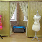 One of the newer additions to Sondra Celli Designs is this crystal dressing room.