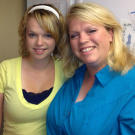 Janelle Brown from Sister Wives with her daughter Maddie. Maddie describes Janelle "as one of my best friends."