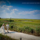 The reception afterward was held in the ballroom, lit by the sunset.