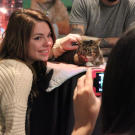 Lil BUB meets her adoring fans.