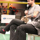 Lil Bub and her dude, Mike Bridavsky, answer questions.