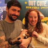 Lil BUB meets her adoring fans.