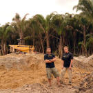 Scott and George on site.