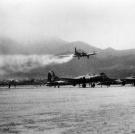 The B-17 remains one of the most iconic symbols of American military might and can-do, with its brazen daytime bombing runs over Nazi occupied Europe, its self-sufficiency in terms of defending itself, and its ability to take extreme amounts of punishment while getting the job done. The American Heroes Channel offers pictures of the resilient Flying Fortress, while recognizing the courage and sacrifices of those who flew in them.