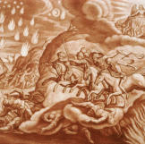 In this illustration of a scene from the Biblical Book of Revelation, the Four Horsemen of the Apocalypse ride the Earth to seal the doom of humanity.