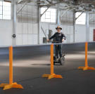 It wouldn't be a MythBusters location shoot without Adam zooming around on his Segway.
